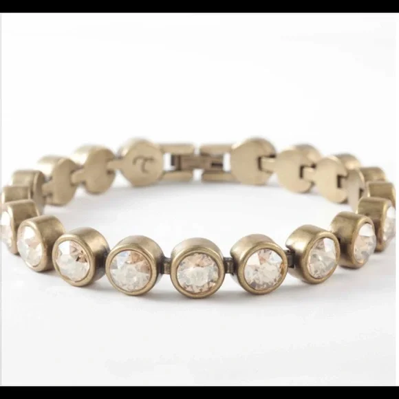 Jewelry Touchstone Crystal Golden Shadow Ice Braceletnew In Box
